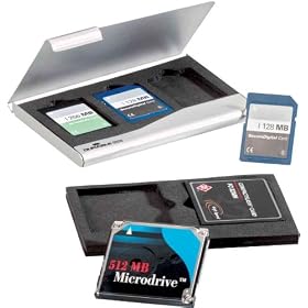 DURABLE - Memory Card Box, aluminium mat, pour le rangement des cartes m�moires