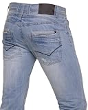 Sixth June – Jeans homme tendance et fashion bleu clair – Couleur : Bleu Taille : Fr 38 US 31