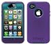 Otterbox Defender Series Case for the Apple iPhone 4 / 4S in Blue / Purple + Belt Clip + Screen Protector