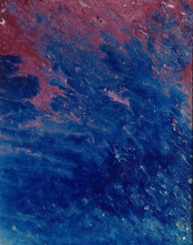 Flying to Pink - Original Painting with Acrylic & Pumice Gel on Panel Canvas 10" X 8" (Frame 14" X 11" X 5/8")