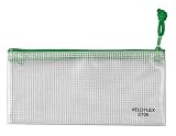 Produkt-Bild: Rei&szlig;verschlusstasche, DIN A6, PVC 350my, gewebeverst&auml;rkt, f&uuml;r 15mm Inhalt