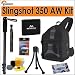 Lowepro Slingshot 350 AW Black Notebook Sling Bag (LP35269-PEU) With Maccabee TTW107 ...