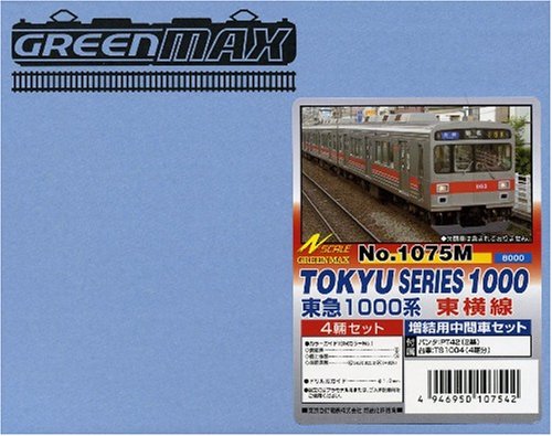 Cover image : Nゲージ 1075M 東急1000系 東横線増結用中間車4輌セット (塗装済車両キット)