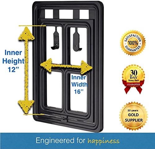 HAPPET Large PET SCREEN DOOR - Dogs &amp; Cats ❤ FREE BOOK: How to take care of your pet ❤ ALL Pet SIZES 12''x16'' ❤ 100% SATISFACTION &amp; MONEY BACK GUARANTEE