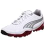 PUMA Women's Cell Meio L Running Shoe,White/Silver/Dubarry,7.5 M US