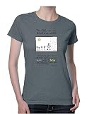 Edward Monkton - The Girl Who Was Beautiful Inside - Dark Heather Womens Basic Cotton Tee