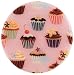 Andreas 8-Inch Silicone Trivet, Cupcakes