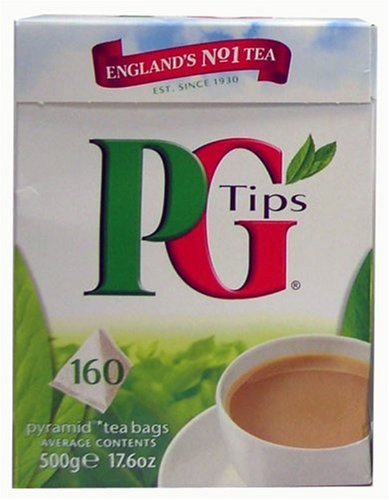 PG Tips Pyramid Black Tea 160 Bags, 17.6 Ounce Unit (Pack of 4)