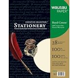 Wausau Paper Executive Royal Cotton Fine Business Paper, 100-Sheets, Ivory, 8.5 x 11-Inch (29727)