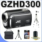 JVC Everio GZ-HD300 60GB Hard Drive HDD High Definition Camcorder (Black) BigVALUEInc Accessory Saver Bundle $429.95
