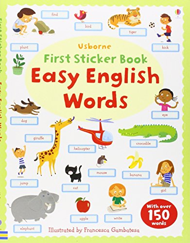 Easy English Words (Usborne First Sticker Books)