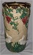 Ceramic umbrella stand - majolica bunny design, hand glazed