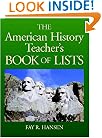 American History Teacher's Book of Lists (J-B Ed: Book of Lists)