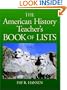 American History Teacher's Book of Lists (J-B Ed: Book of Lists)