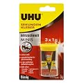 Uhu 45415 - Sekundenkleber Blitzschnell Minis 3 x 1G