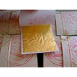Gold Leaf Sheets 999/1000 Real Gold : 100 Gold Leaf Sheets