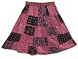 Pink Gypsy Skirt Patchwork Mini Skirts