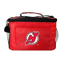 New NHL Hockey 2014 Team Color Logo 6 Pack Lunch Tote Bag Cooler - Pick Team (New Jersey Devils)
