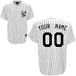 New York Yankees Cooperstown Fan Home Baseball Jersey by Majestic with YOUR NAME & NUMBER Laser Cut and Custom SEWN ON with AUTHENTIC TWILL