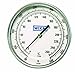 WIKA TI.50 Stainless Steel 304 Process Grade Resettable Bi-Metal Thermometer, 5" Dial, 50/550 Degrees F, 9" Stem, 1/2"Connection, Back Mount