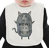 Howl Ya Doin? ネクタイを有する有機ビブ Medium