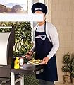New England Patriots Cooking Apron & Chef Hat, Nfl Barbecue Tailgating Gear