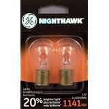 GE 1141NH BP2 Nighthawk Automotive Replacement Bulbs, Pack of 2 by GE