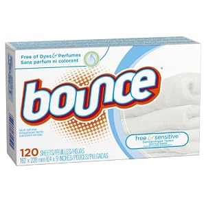 Bounce Free & Sensitive Fabric Softener Sheets 120 Count (Pack of 3)