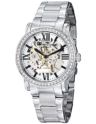 Stuhrling Original Womens 430L.12112 Symphony Regent Lady Consul Automatic Skeleton Swarovski Crystal Stainless Steel Bracelet Watch