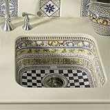 Kohler K-14578-FR-0 Fruits Of Labor White/Color Undermount - Single Bowl Kitchen Sink - Fruits of La