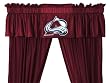 NHL Colorado Avalanche 5pc Jersey Curtains and Valance Set