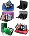 Set of 6 Aluminium Metal Credit Card Wallet Holder/Moneybag Storage- Prevent Identity Theft by Blocking RFID Scanning of your Credit cards (Assorted Colors) Size 11x7x5.2cm
