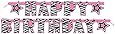5ft Zebra Print Happy Birthday Banner