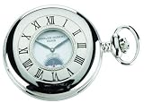 Charles-Hubert, Paris Chrome-Plated Automatic Pocket Watch with Mother of Pearl Dial #3701W