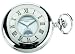 Charles-Hubert, Paris Chrome-Plated Automatic Pocket Watch with Mother of Pearl Dial #3701W