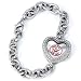 MLB Bracelet Watch - Boston Red Sox Logo Heart Shaped Jewelry Watch