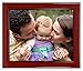 Kiera Grace Abby Picture Frame, 8 by 10 Inch, Walnut Wood Grain with Black Trim