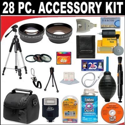 28 PC ULTIMATE SUPER SAVINGS DELUXE DB ROTH ACCESSORY KIT, INCLUDES FLASH, LENSES, FILTERS, ACCESSORIES AND MUCH MORE! For The Canon EOS 1D Mark IV SLR Digital Camera Which Has Any Of These (18-55mm, 75-300mm, 50mm 1.4 , 55-200) Canon Lenses