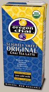 Oregon Chai Slightly Sweet Original Single Flavor Case (Twelve 32 oz Cartons) by Oregon Chai