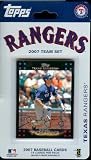 2007 Topps Texas Rangers Limited Edition Baseball Cards Team Set (Set of 14 includes Michael Young, Brad Wilkerson, Frant Catalanotto, Ian Kinsler, Brandon McCarthy, Vicente Padilla, Eric Gagne, Mark Teixeira, Kenny Lofton, Kevin Milwood, Hank Blalock, Akinori Otsuka, Nelson Cruz, and Gerald Laird)