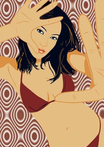 Poster retro temps in der Größe (BxH): 30 x 40 cm von Mandy Reinmuth