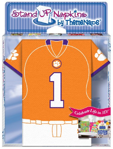 Clemson Tigers Football Jersey 8 Pack Napkins