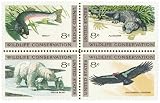 #1427-30 - 1971 8c Wildlife Conservation Plate Block Postage Stamps (4)