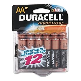 DURACELL PRODUCTS COMPANY Coppertop 1.5v alkaline batteries, reclosable package, 12 per... by DURACELL