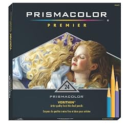Prismacolor Verithin Colored Pencils, 24 Colored Pencils(2427)