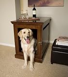 Large Mahogany TownHaus Hideaway Dog House Nightstand End Table