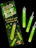 St. Patrick's Day Shamrock Glow Stick Jewelry Set