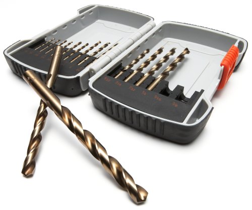 Denali 15-Piece Cobalt Metal Drilling Bit Set
