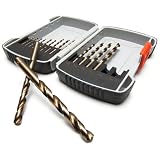 Denali 15-Piece Cobalt Metal Drilling Bit Set ~ Denali