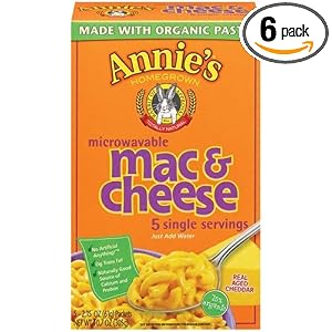Annie's Homegrown Wisconsin Cheddar Microwavable Mac and Cheese, 5-Count 2.15 Packets... by 
